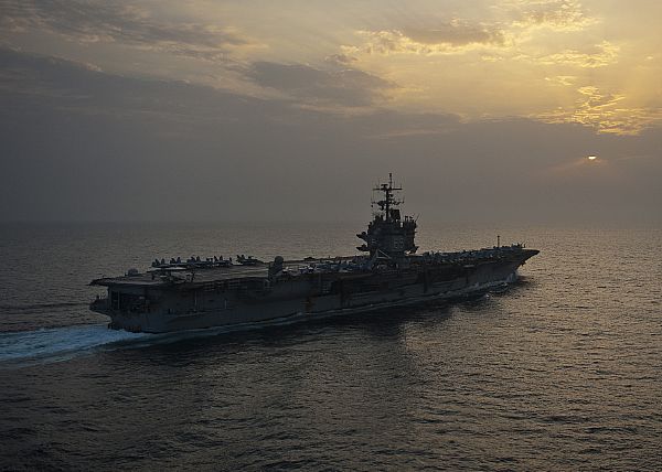 The aircraft carrier USS Enterprise (CVN 65) is underway on her 25th and final deployment.